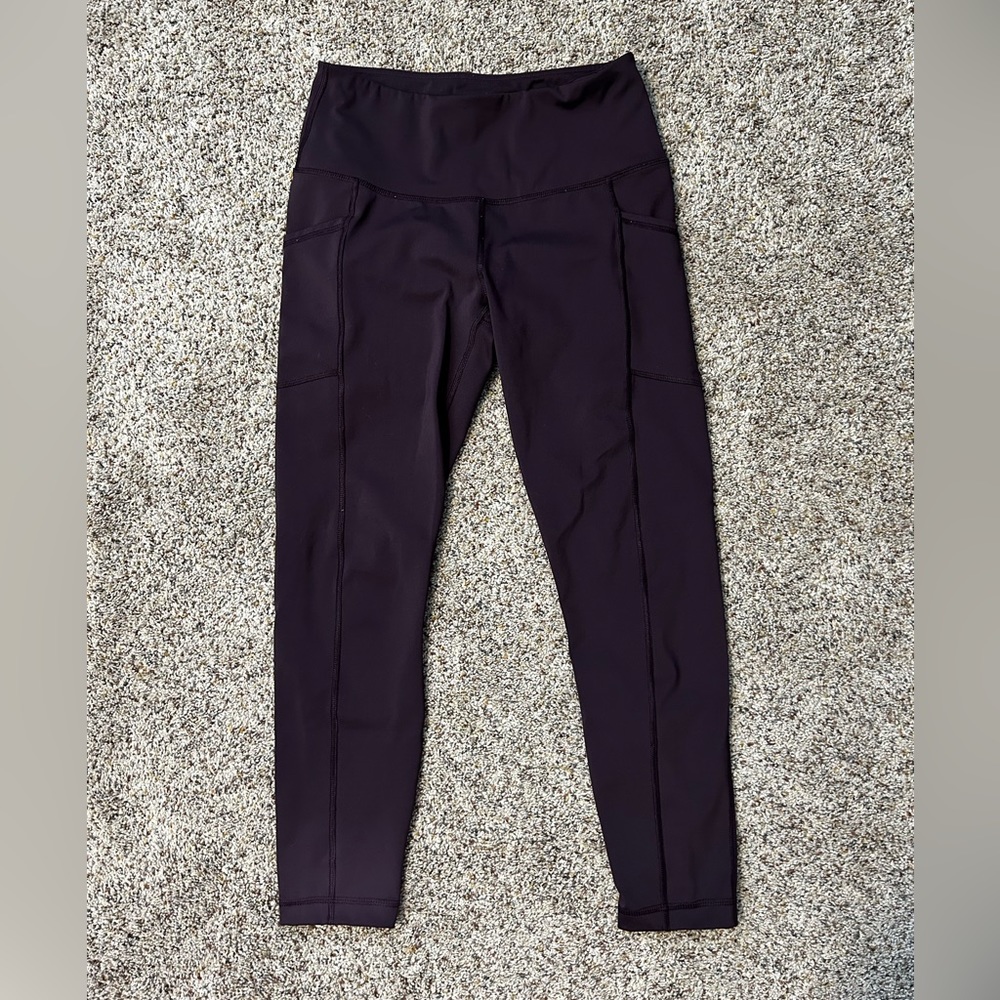 Deep purple crop leggings